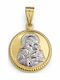Ioannis Kosmima Pendant Kids Charm with Virgin Mary in 9K Gold AFP-924741Y