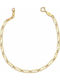 Paraxenies Men's Gold Chain Bracelet