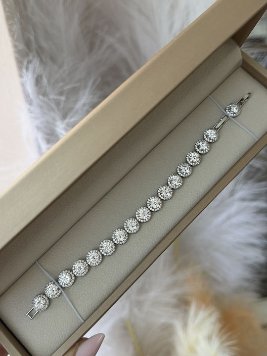 Women's Steel Bracelet with Zircon