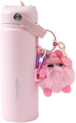 Funkyfish Детска Термос Бутилка 500ml Розова