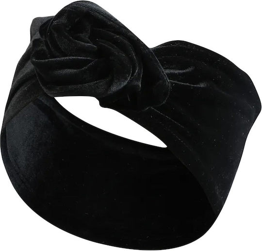 Banner Style Turban Casual Haar Stirnbänder In Solidem Samt Modern Schwarz