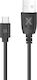 Maxlife USB 2.0 Cable USB-C Male - USB-A Black 0.5m