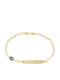 Kinderarmband Identität aus 9K Gold