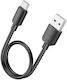 Hoco A To USB 2.0 Cable USB-C male - USB-C 27W PD Μαύρο 0.25m HOC-609401