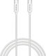 Verbatim USB 2.0 Cable USB-C male - USB-C 100W Λευκό 3m 32409