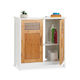 Relaxdays Unitate De Mobilier Pentru Baie Fără Chiuvetă Cu Lumină L60xA30xÎ60cm Albă