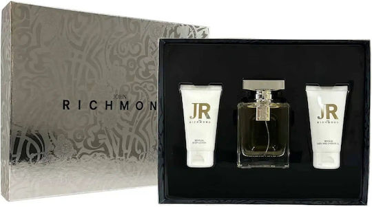 Set John Richmond John Richmond Natural Hydrating Body Lotion 50 Ml + Black Metal Natural Cleansing Shower Gel 50 Ml + John Richmond Eau De Parfum Women 100 Ml