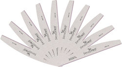 Set 10 Semilunar Nail Files Grit 100/120 Sensopro Milano