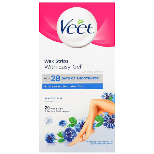 Veet Skin Ленти За Депилация За Чувствителна Кожа 20 Броя