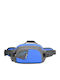 Avizar Sport Waist Bag Water Bottle Holder Multiple Pockets Lightweight Practical Blue