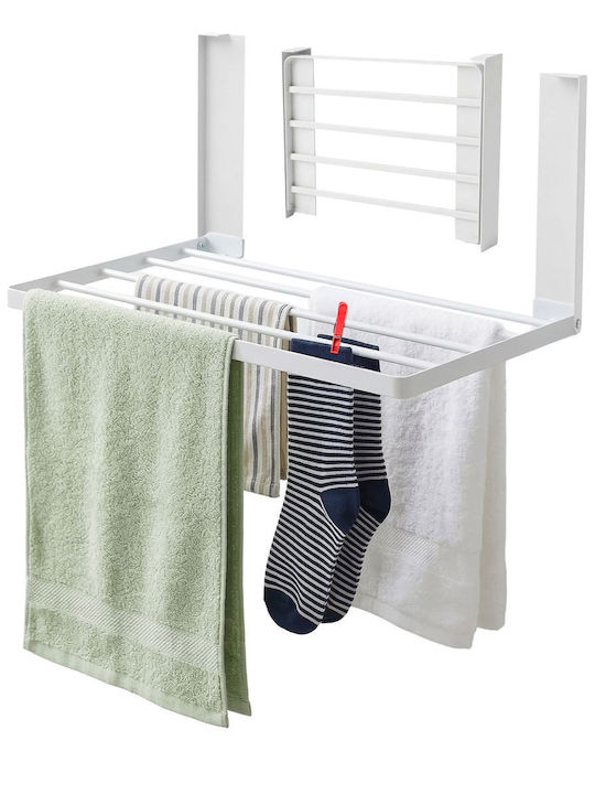Relaxdays Uscătoare Rufe Pliabilă Pandantivă Inox 25x40,5cm