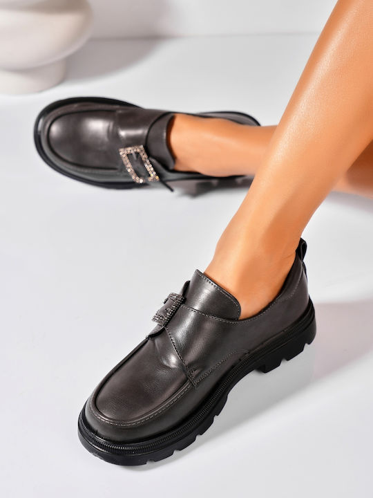 Women's Moccasins in Gray Colour