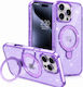 Калъф Glitter Ring Magline 1,5mm Mobicase Iphone 17 Pro Лилав
