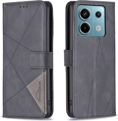 Tel1 Xiaomi Redmi Note 13 Pro 5G Magnetischer Schnallen Rhombus Handyhülle Schwarz Tel1 Xiaomi Redmi Note 13 Pro 5G Magnetischer Schnallen Rhombus Handyhülle Schwarz