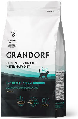 Grandorf Dry Food for Neutered Cats with Sensitive Gastrointestinal with Turkey / Meat 2kg
