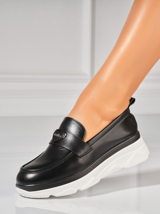 Ladystar Mocasini Dama Din Piele În Culoarea Ne...