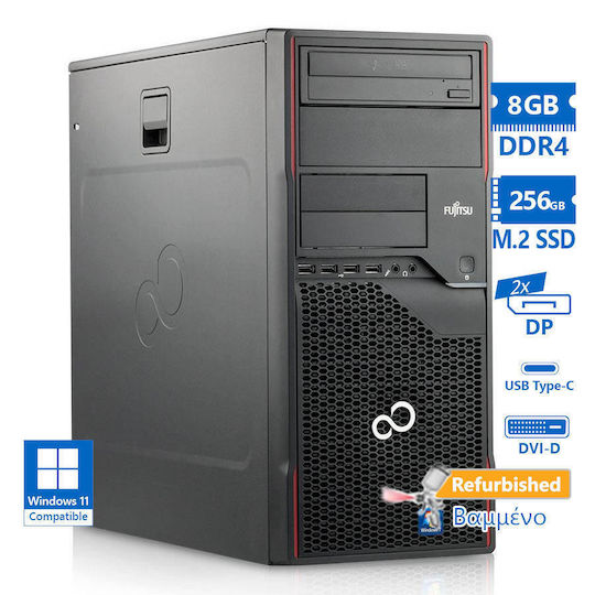 Esprimo P958 Überarbeitet Grade A (Kern i5-8500/8GB/256GB SSD/Kein Betriebssystem)