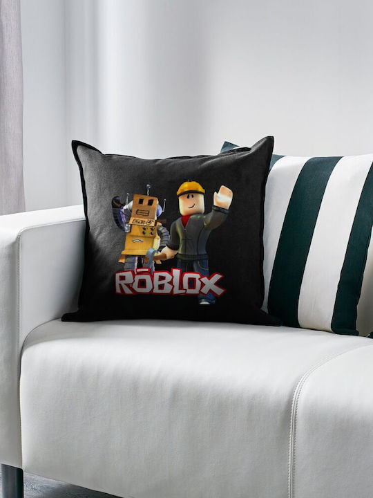 Roblox Kids Throw Pillow Black 100% Cotton Fill...