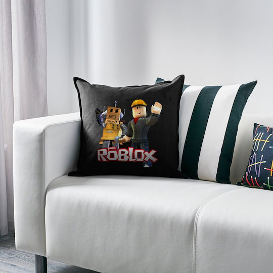 Roblox Pernă Canapea Neagră 100% Bumbac Umplutură Inclusă 50x50cm