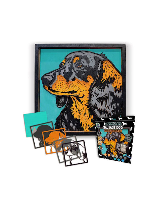 Splat Planet Ξύλινο Σετ Χειροτεχνίας "sausage Dog" 25x25cm