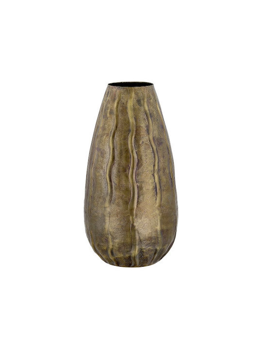 Capolavoro Decorative Metallic Gold Vase 21x21xH40cm