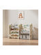 Plastic Floor Bookcase White SW003-WHITE