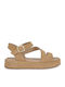 Γυναικεία Σανδάλια Flatforms Καφέ