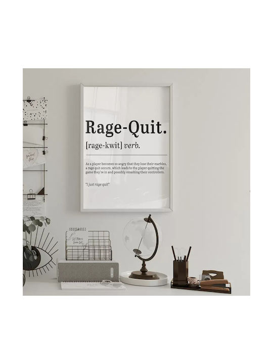 Gaming Poster Rage-Quit Gm135 40cm X 50cm Brown...