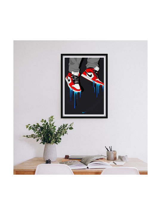 Poster Chicago Sneakers Snk126 40cm X 50cm Brow...