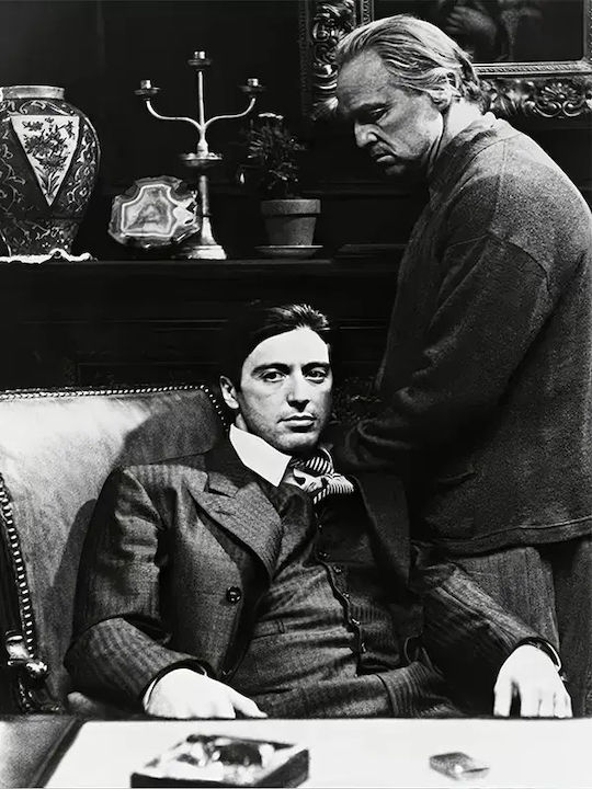 Poster Godfather Mv011 40cm X 50cm Brown Wooden...