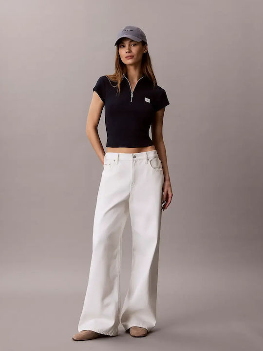 Calvin Klein Monologo Дамска Блуза С Къс Ръкав ...
