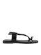 Damen Flache Sandalen Schwarz