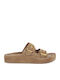 Γυναικεία Σανδάλια Flatforms Καφέ