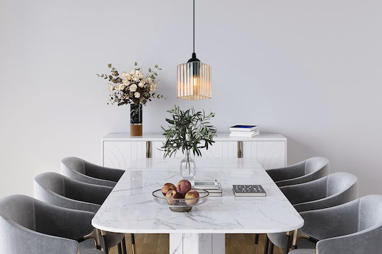 Light Home Κρεμαστό Φωτιστικό Μαύρο με Ντουί E27
