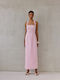 Rochie Maxi De Seară Roz