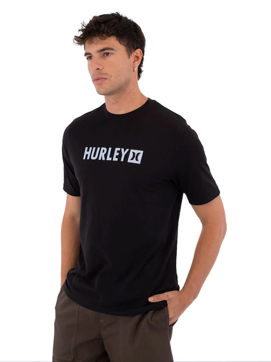 Hurley Tricou Cu Mâneci Scurte Negru