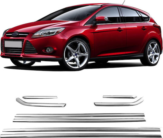 Seitenfensterleisten Edelstahl Chrom Für Ford Focus Mk3 2011-2017