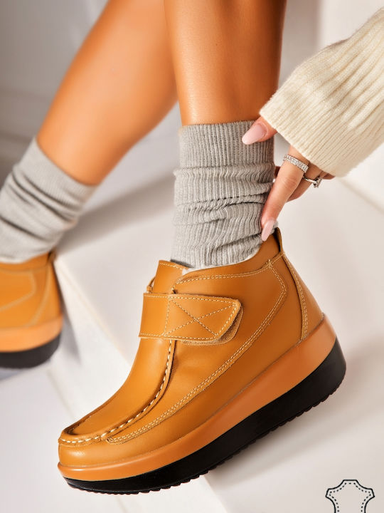 Botinelli Leder Damen Stiefeletten Braun