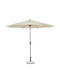 Umbrelă De Pardoseală Rotundă Din Aluminiu Palinuro Ecru Φ3m 0796028