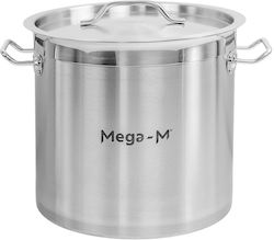 Mega-M Професионална Тенджера Капацитет 17л с Диаметър 28см и Височина 28см Mega-M Професионална Тенджера Капацитет 17л с Диаметър 28см и Височина 28см