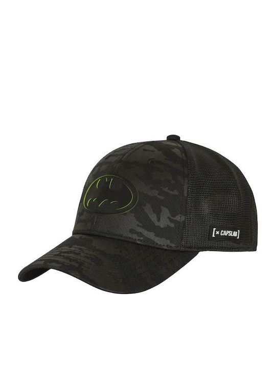 Capslab Batman Camo Trucker Cap Dc Comics Cl Dc11 1 Pcb Logb Μαύρο-cl Dc11 1 Pcb Log-black