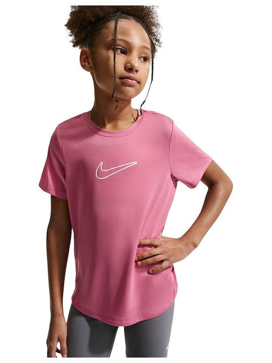 Nike Παιδικό T-shirt Dri-Fit Ροζ Dri-fit