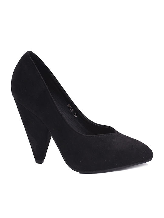Belle Women Spitze Zehe Pumps Schwarz