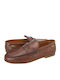 Montel Leather Men's Loafers in Tabac Brown Color