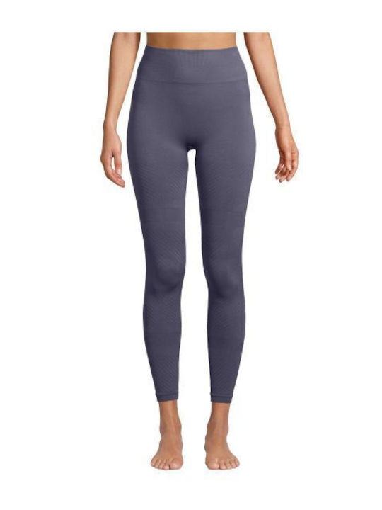 Training Damen Leggings Hohe Taille Blau