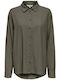 Langärmeliges Damenhemden Denim Khaki
