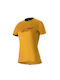 Frauen Kurze Ärmel Fahrradtrikot Orange
