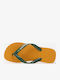 Brasil Logo Men's Flip Flops Yellow