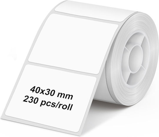 Olympia Selbstklebende Etikettenrollen für Etikettendrucker 40x30mm