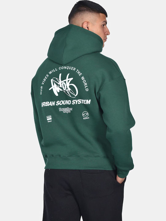 Sweatshirt With Hood Green